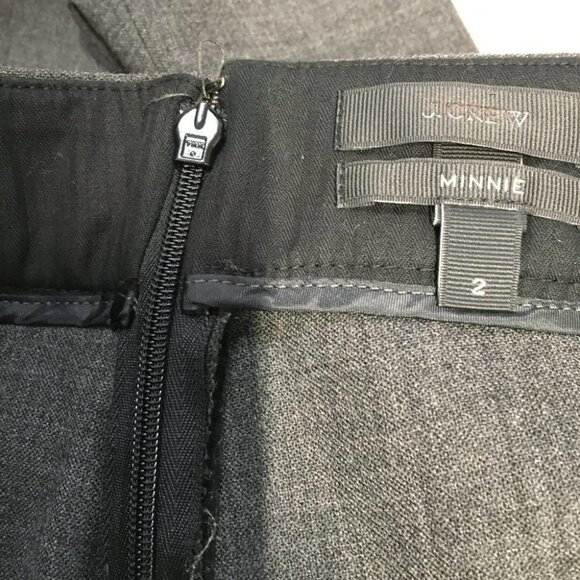 J Crew Zippered Minnie Wool Pants Size 2 - Picture 8 of 11